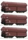 76079 Roco Set of 3 hinged lid Self-unloading hopper cars type Tad-u 961